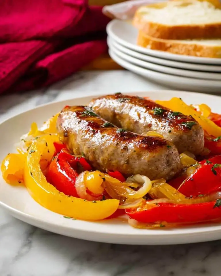 Baked Sausage, Peppers, and Onions Recipe
