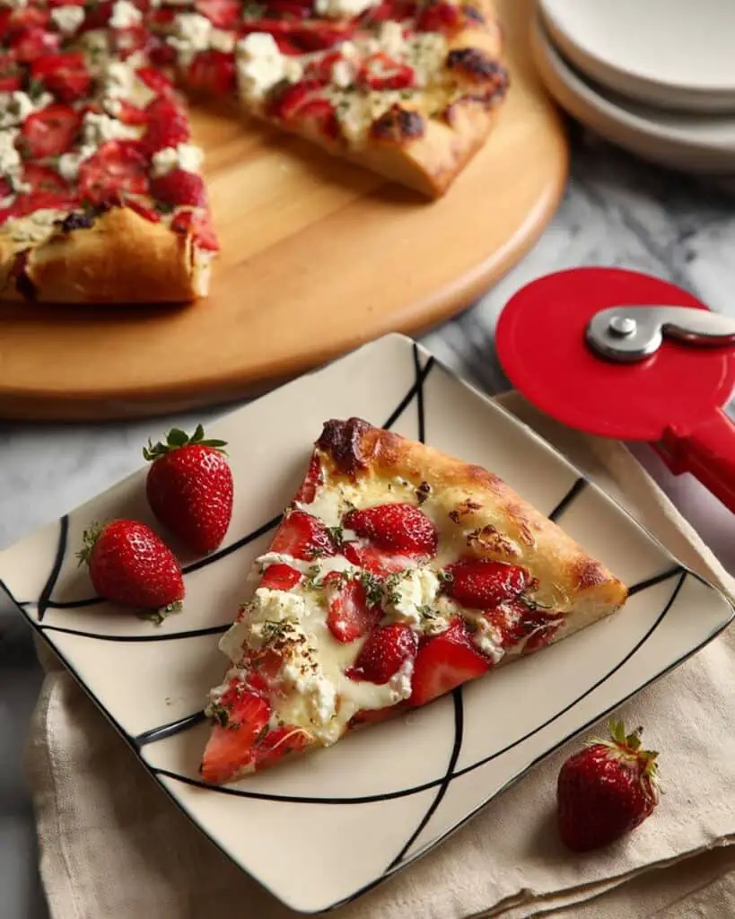 Strawberry and Goat Cheese Flatbread Recipe