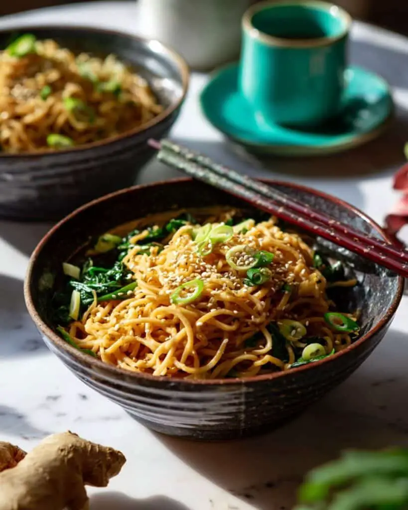 Spicy Garlic Ramen Noodles Recipe