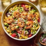 Shrimp Pasta Salad with Avocado and Feta Recipe