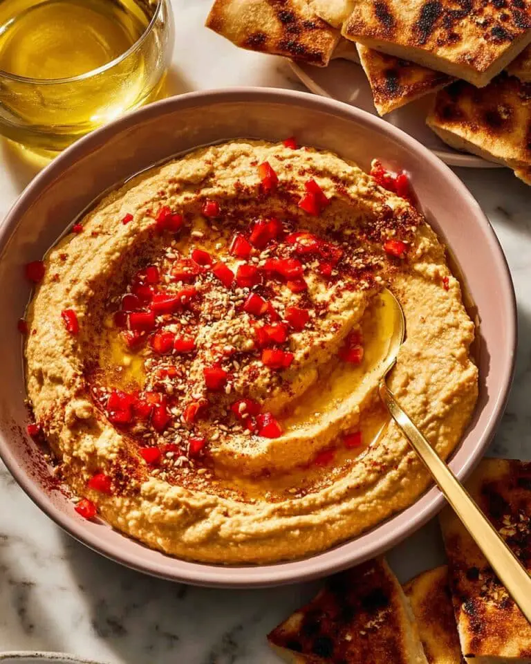 Roasted Red Pepper Hummus Recipe