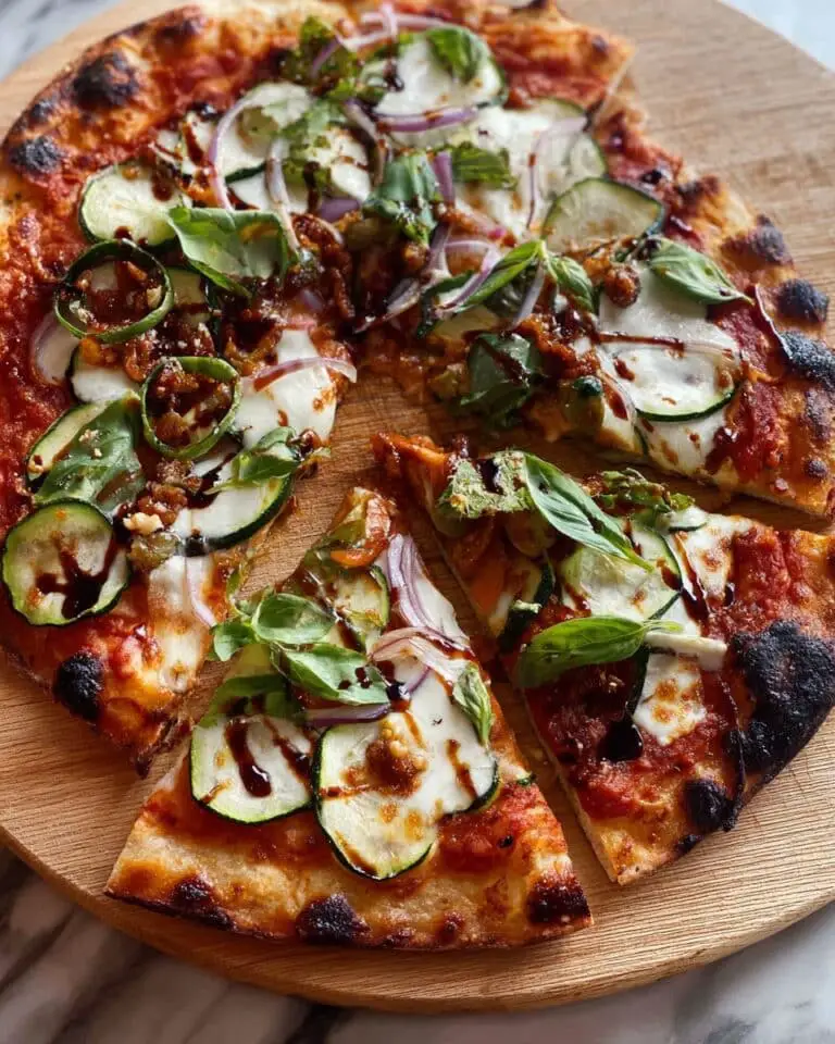 Sun-Dried Tomato Pesto Flatbread Pizza with Mozzarella, Basil, and Spicy Toppings Recipe