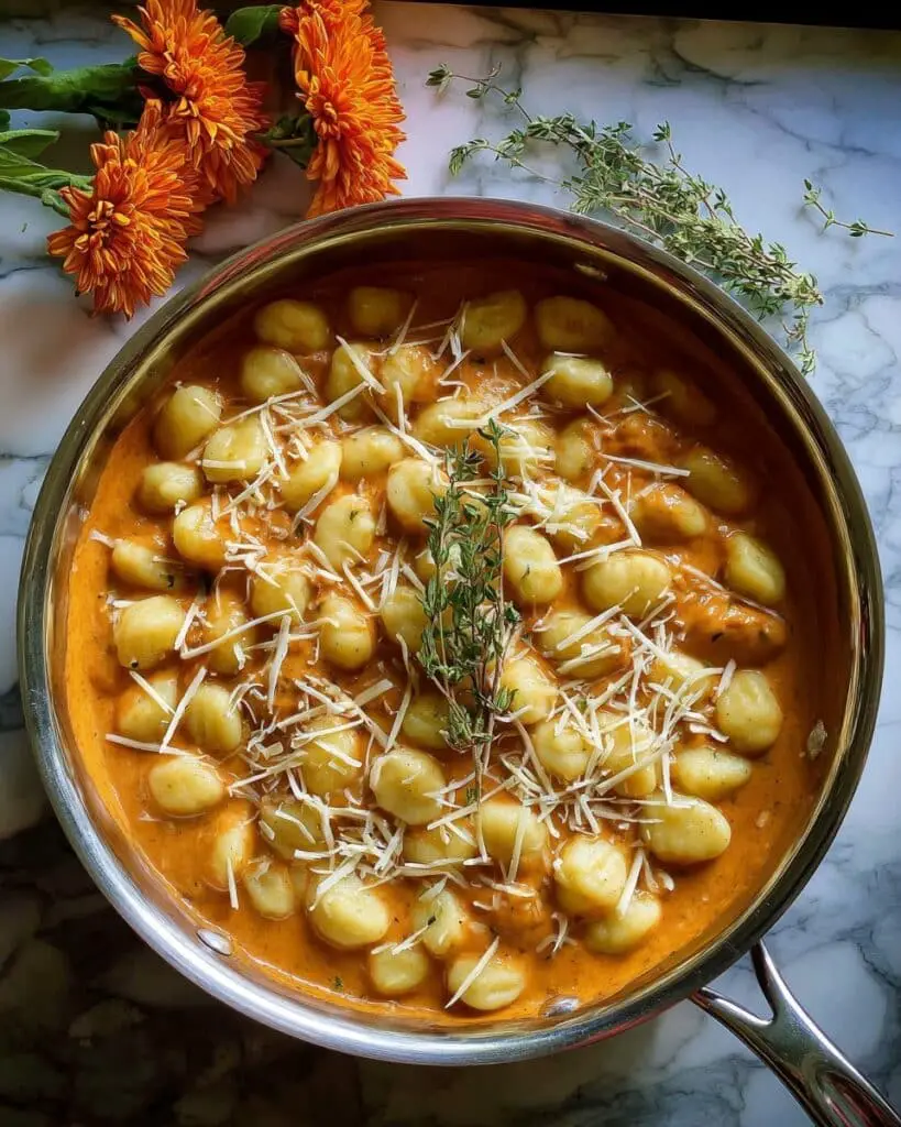 Gnocchi with Pumpkin Thyme Sauce Recipe