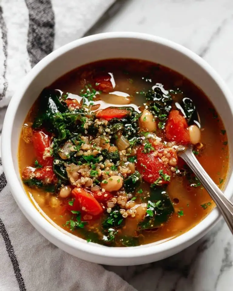 Tomato White Bean Farro Soup Recipe