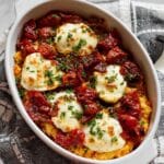Baked Goat Cheese Dip with Tomato and Herb Toasted Baguette Recipe