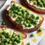Pea Toast with Mascarpone and Lemon Recipe