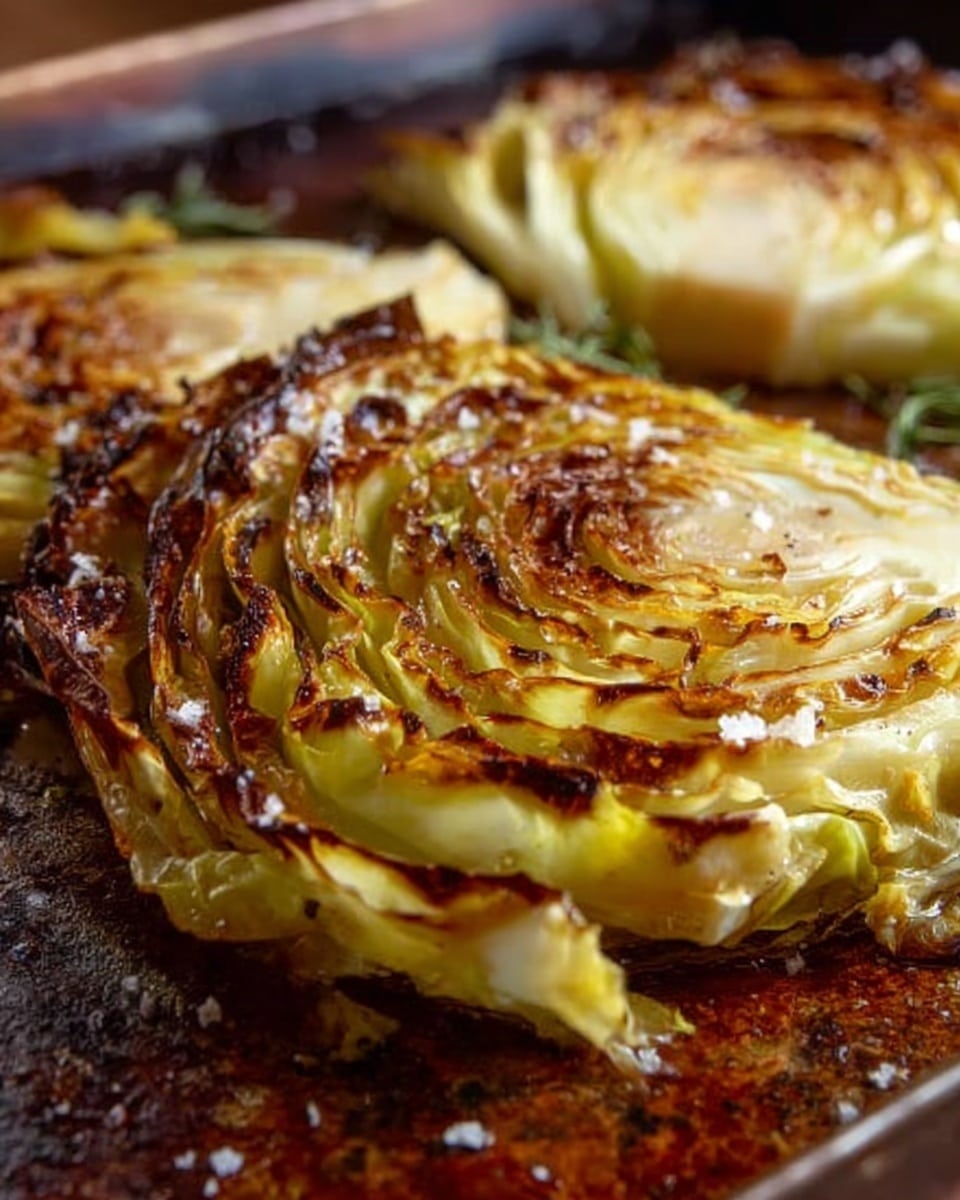 A white plate holds several golden brown roasted onion slices, each about two layers thick, arranged overlapping each other. The onion slices have a crispy, slightly charred edge with a textured surface showing natural onion rings and seasoning of herbs and spices spread evenly on top. Bright green chopped chives are sprinkled across the dish adding fresh color. The plate sits on a white marbled surface. photo taken with an iphone --ar 4:5 --v 7