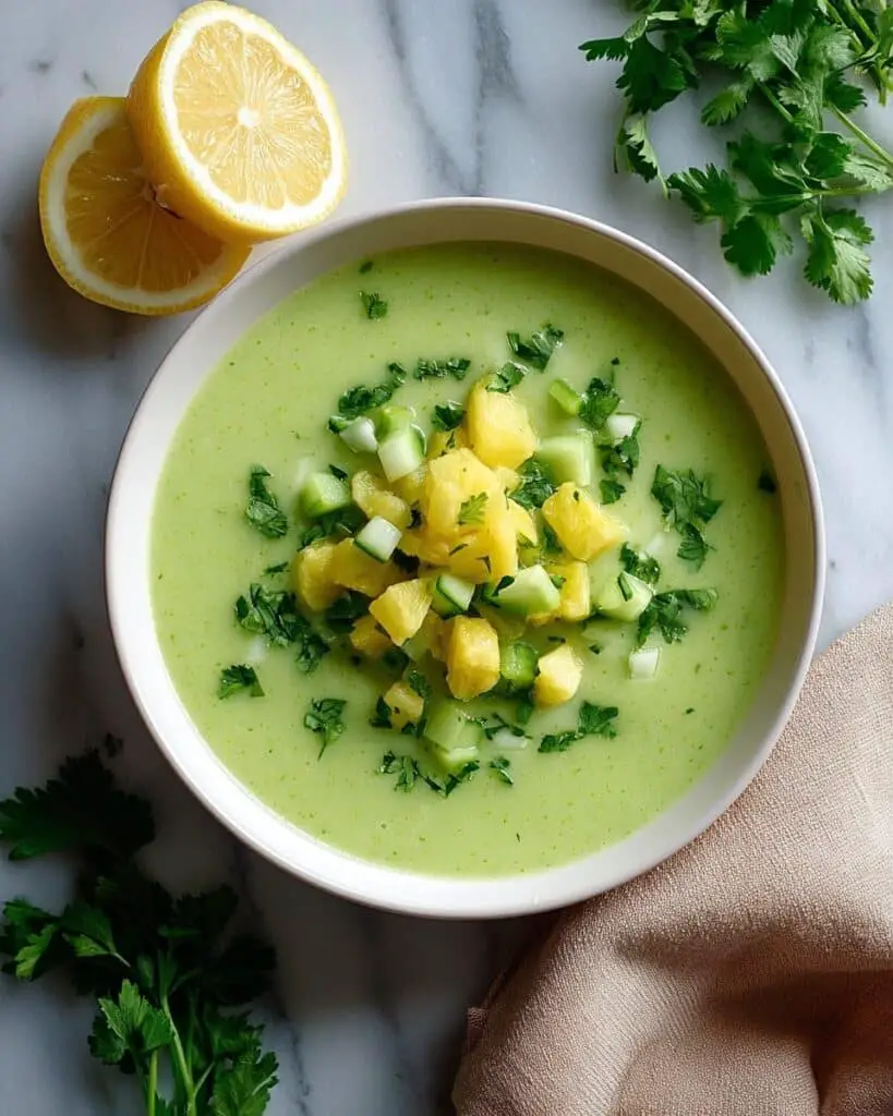 Chilled Cucumber Avocado Soup Recipe