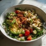 Avocado Toast Bowl with Crispy Brown Rice, Jammy Egg, and Everything Bagel Seasoning Recipe