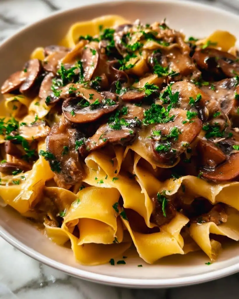 Vegetarian Mushroom Stroganoff Recipe