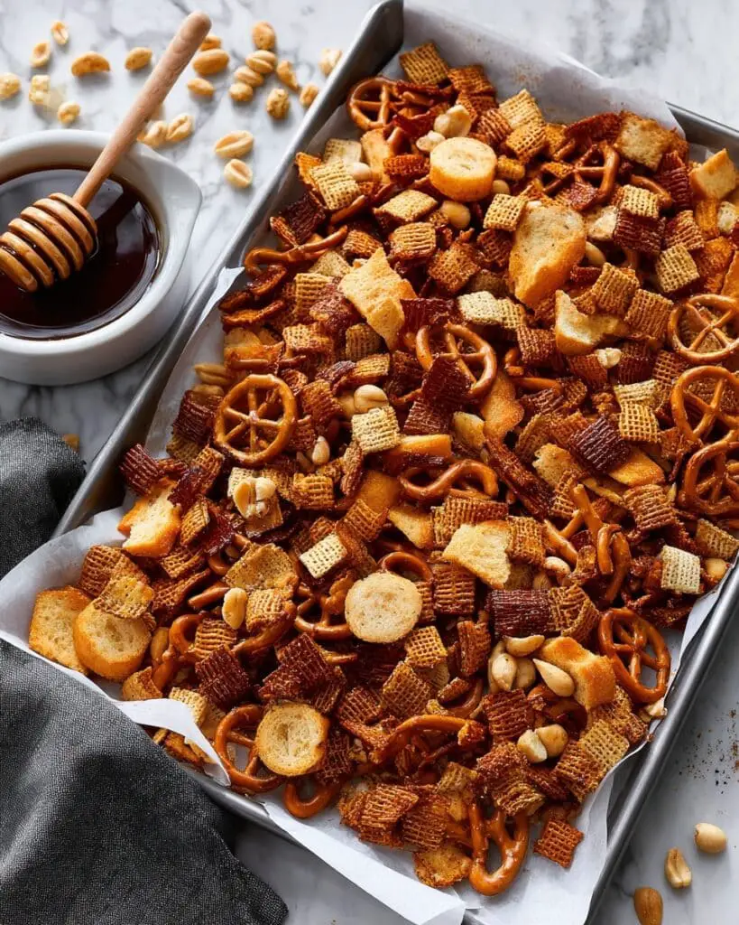 Hot Honey Chex Mix Recipe