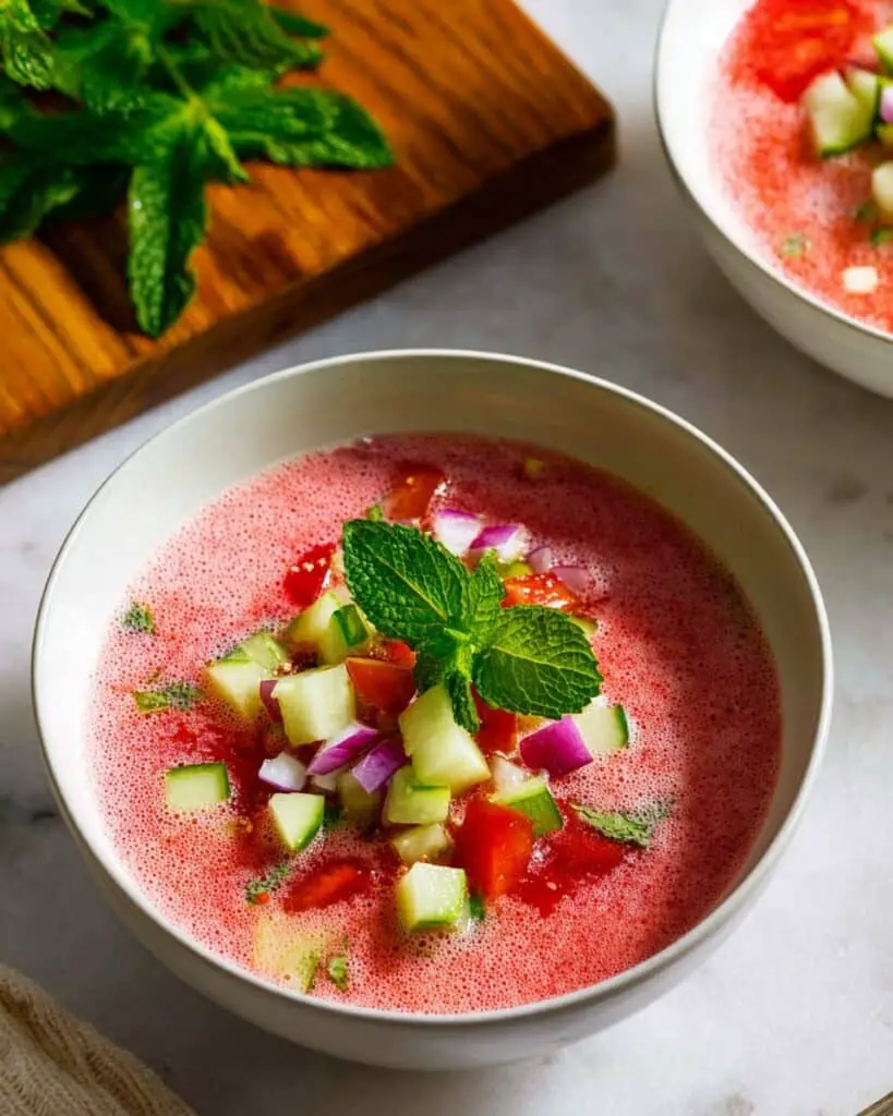 Refreshing Watermelon Gazpacho Recipe
