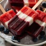 Red, White, and Blue Popsicles Recipe