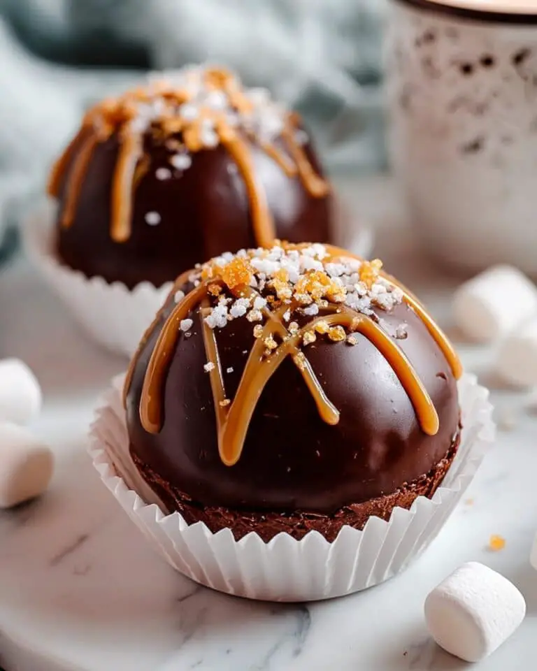 Salted Caramel Hot Chocolate Bombs Recipe