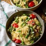 Lemon Orzo Salad with Asparagus Recipe