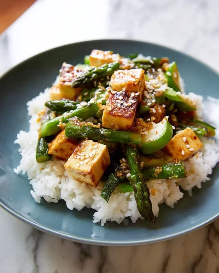 Asparagus, Zucchini, and Tofu Stir-Fry Recipe