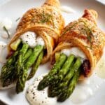 Asparagus Puff Pastry with Cheese Sauce Recipe