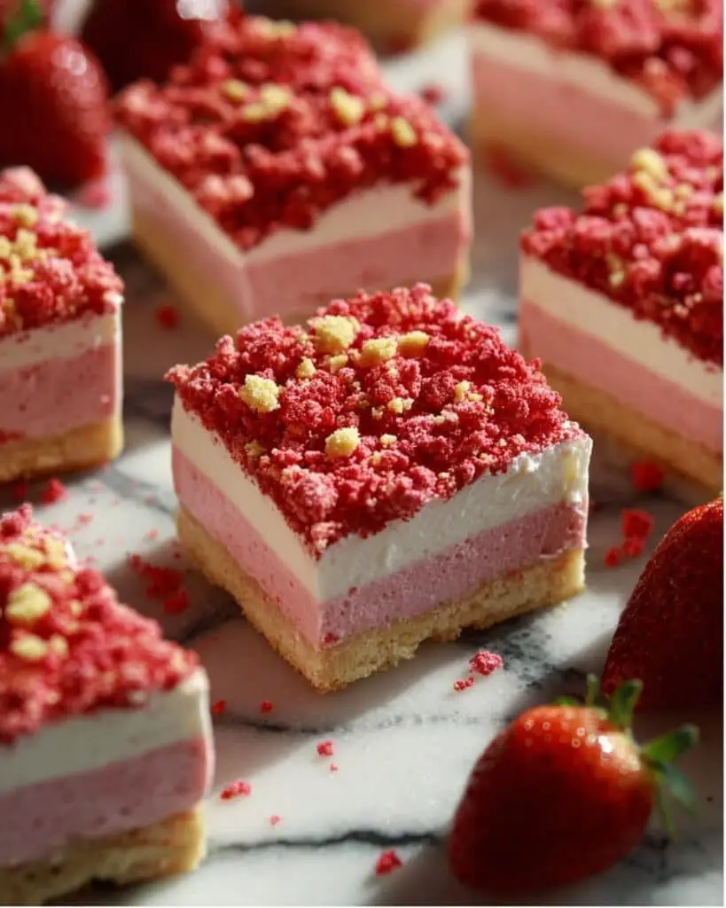 Strawberry Shortcake Ice Cream Bars Recipe