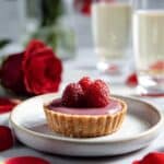 Vegan Raspberry Custard Tart - Valentine's Day Recipe