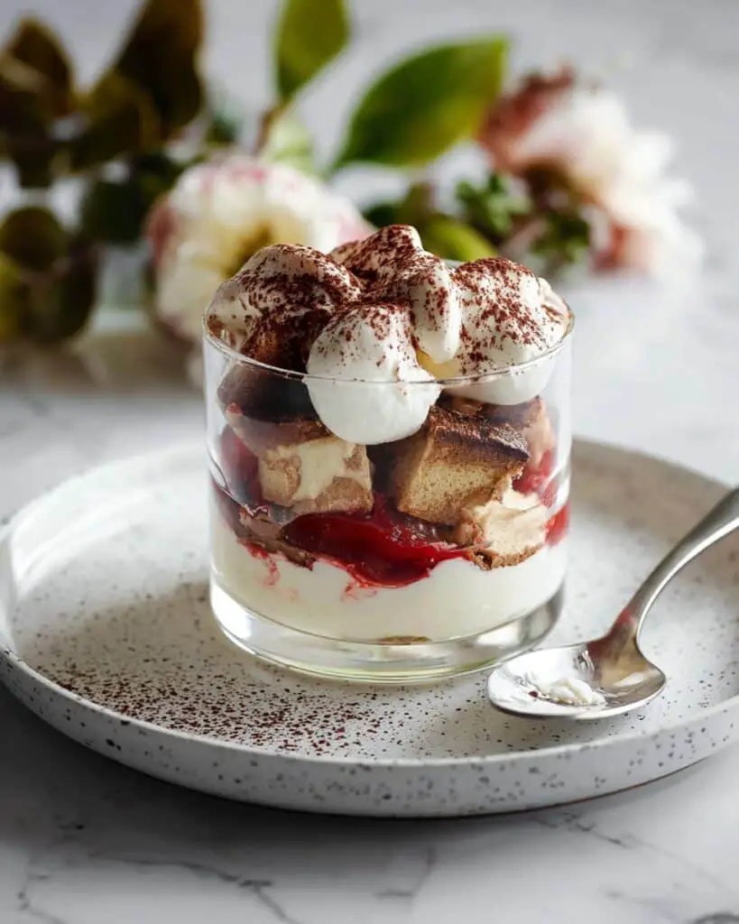 Strawberry Tiramisu in a Glass Recipe