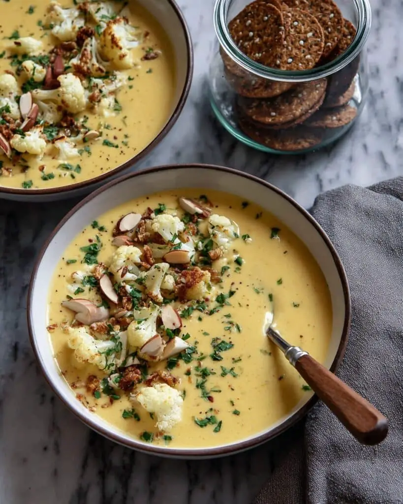 Creamy Vegan Cauliflower Soup Recipe