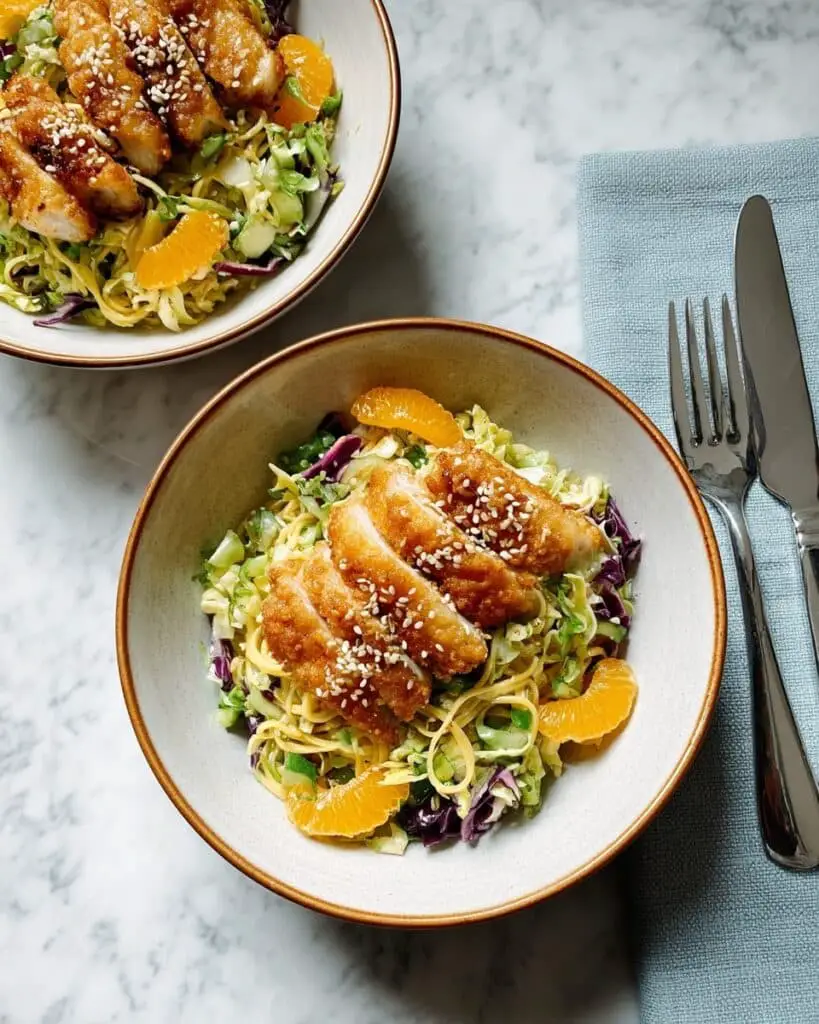 Crispy Chicken Asian Salad with Ramen Noodle Crunch Recipe