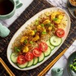 Thai Chicken Rice (Khao Man Gai) with Sesame, Ginger, and Teriyaki BBQ Sauce Recipe