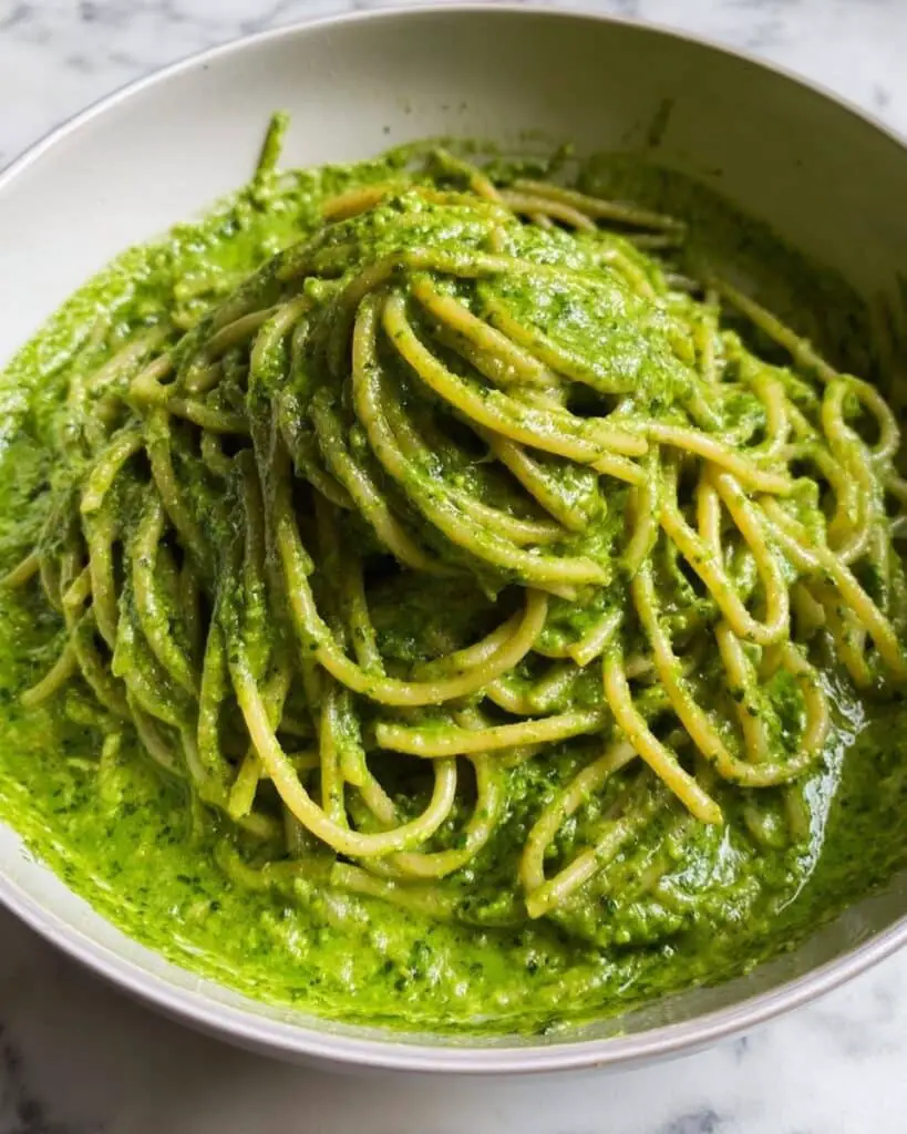 Green Goddess Spinach Pesto Pasta Recipe