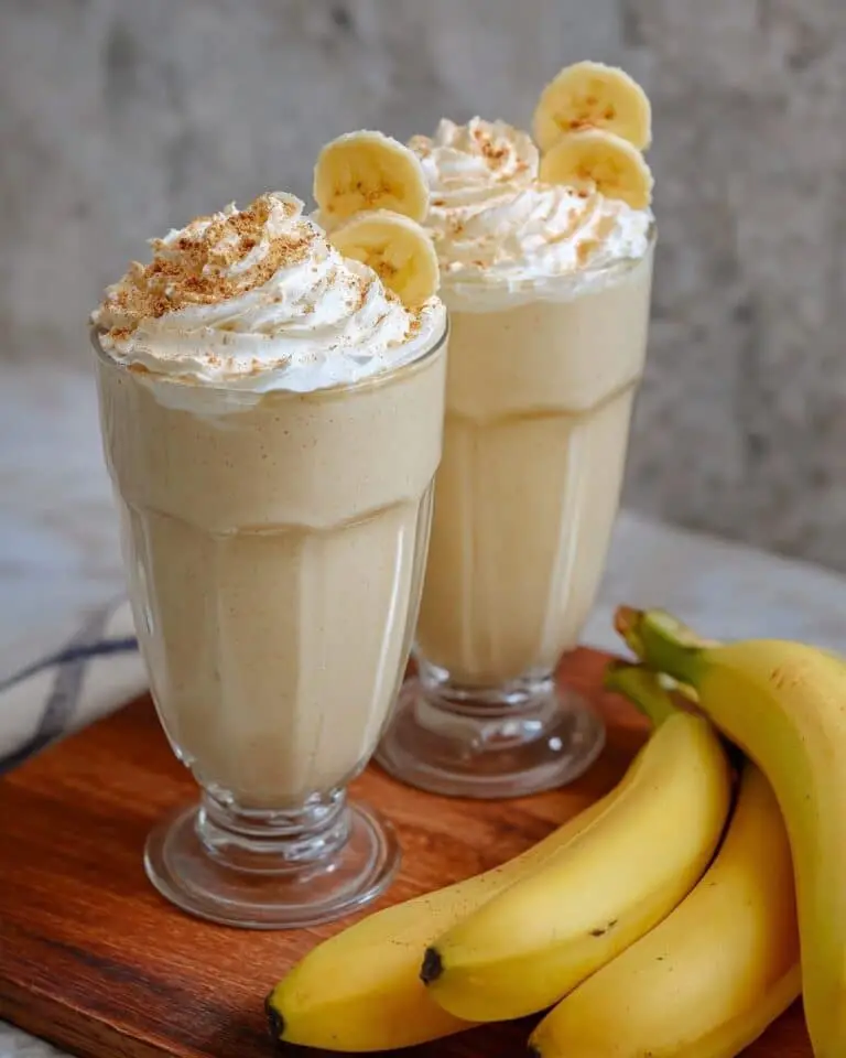 Easy 3-Minute Banana Milkshake Recipe