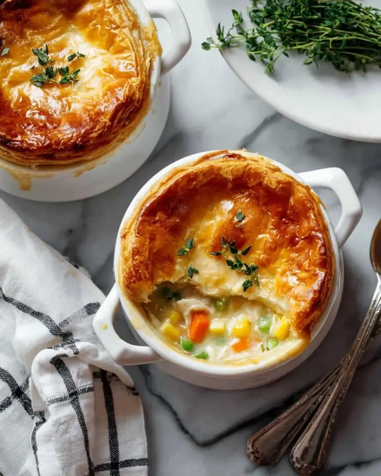 Creamy Chicken Pot Pie for Two Recipe