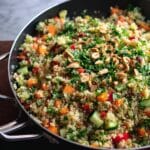 Healthy Quinoa Salad with Lemon Garlic Dressing for Weight Loss Recipe