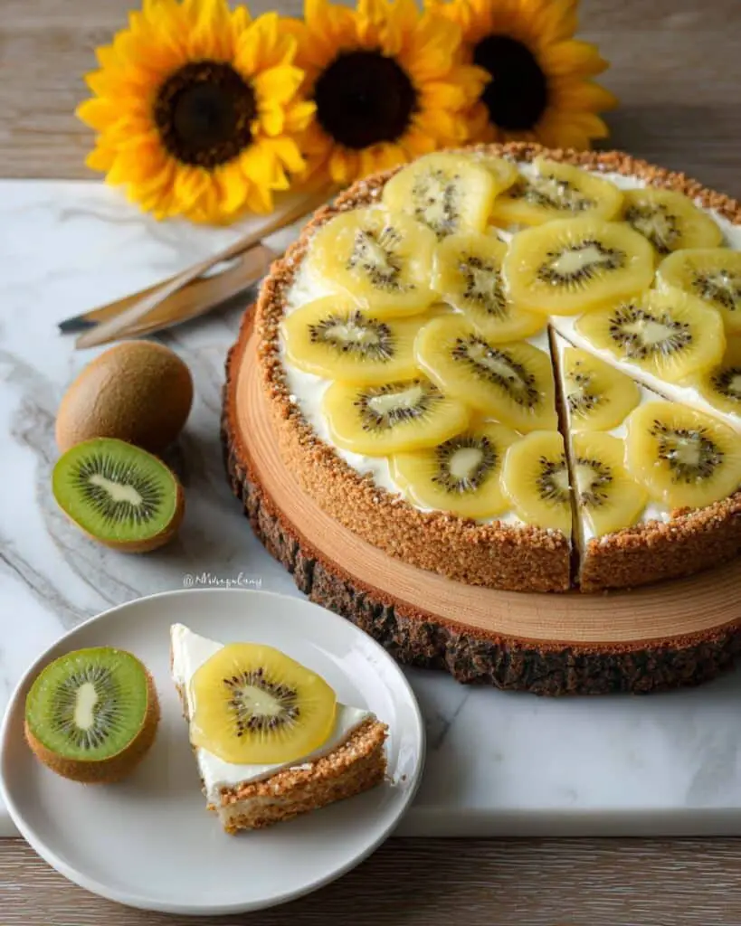 Healthy Kiwifruit & Greek Yogurt Tart Recipe