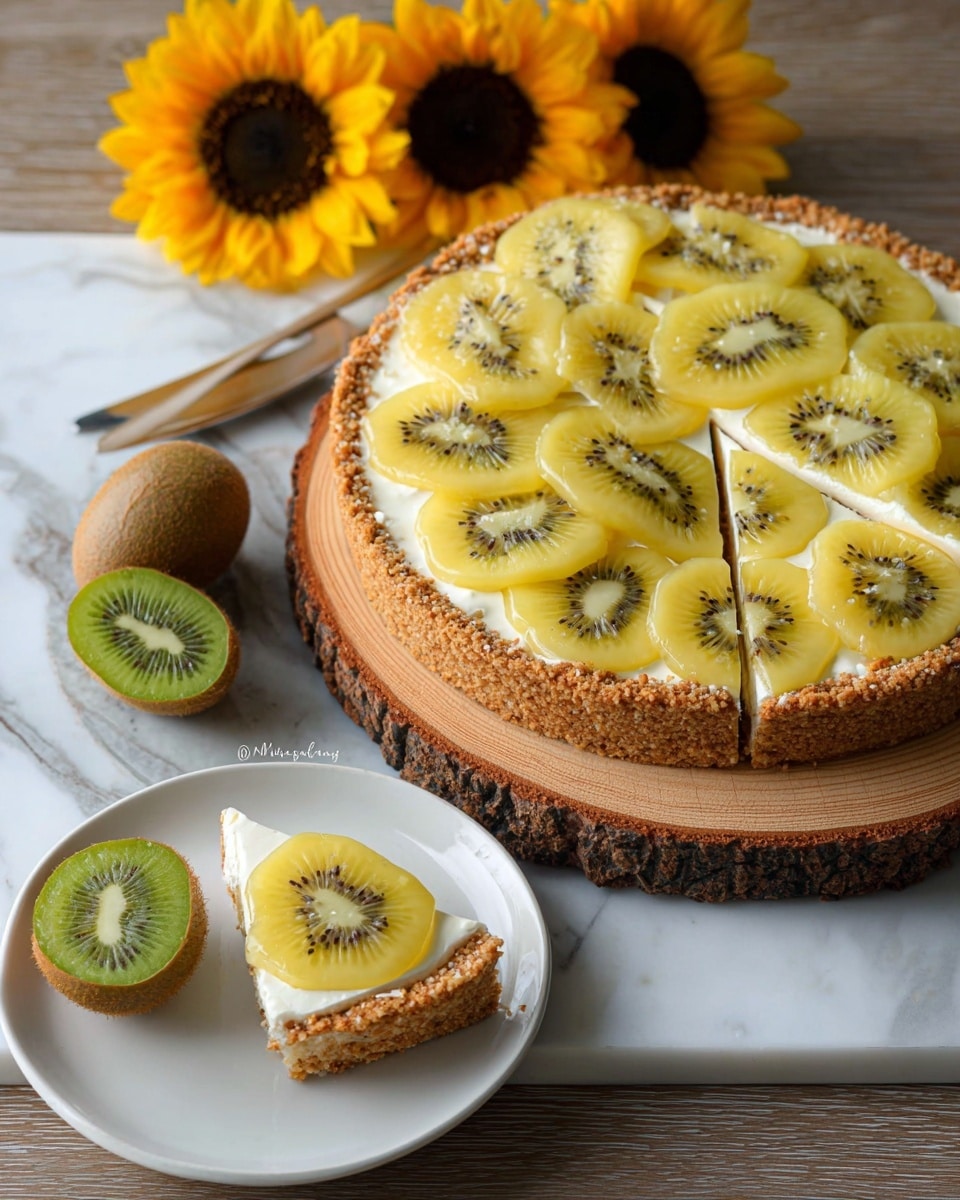 Healthy Kiwifruit & Greek Yogurt Tart Recipe