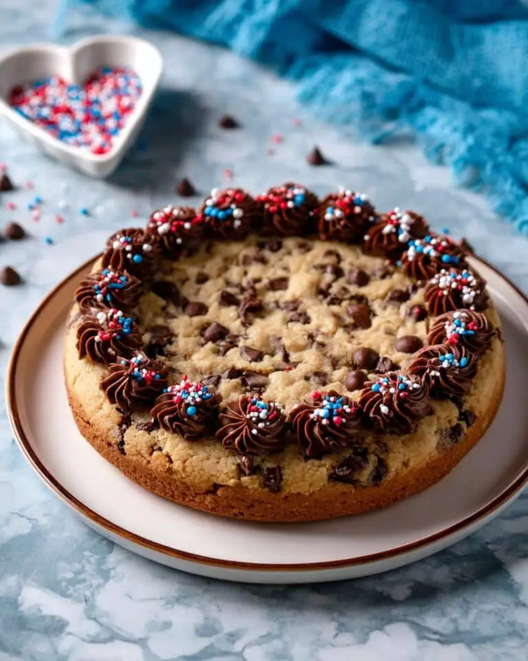 Mini Chocolate Chip Cookie Cake with Chocolate Whipped Cream Recipe