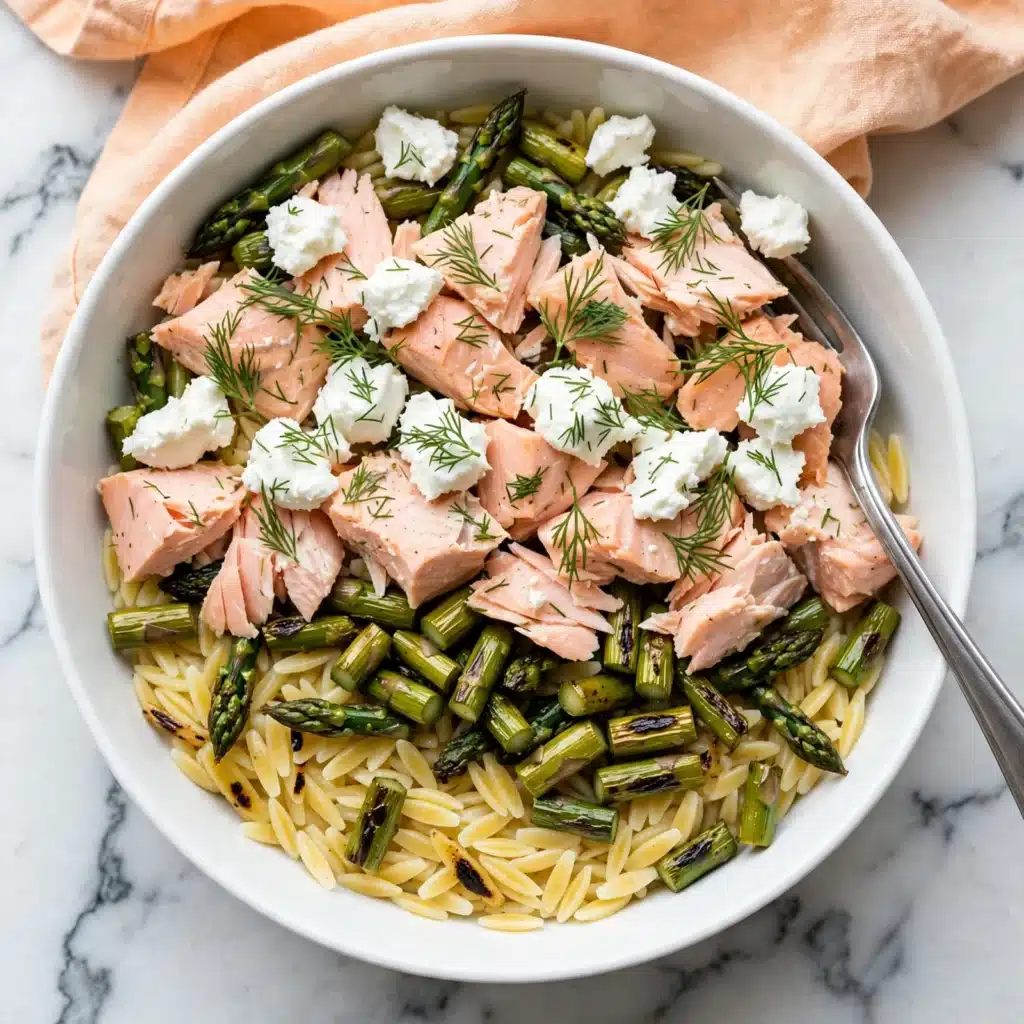 Salmon and Asparagus Orzo Salad Recipe