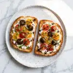 Bruschetta-ish Cottage Cheese Toast Recipe