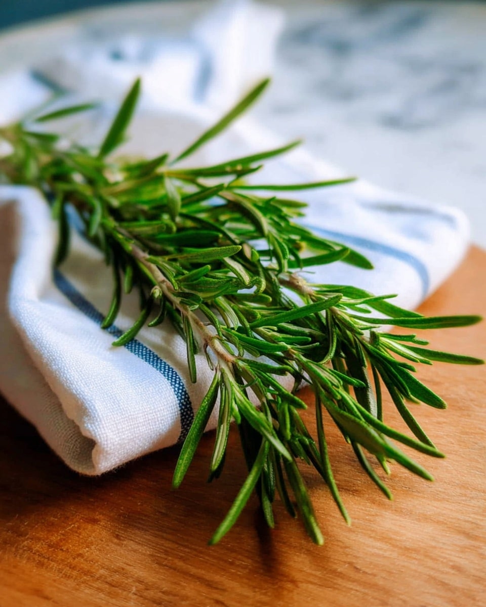 A clear glass cup filled with a light golden liquid, with bright green sprigs of rosemary floating inside, creating a fresh and natural look. The cup has a round shape with a clear handle on the right side, and is placed on a wooden surface. The background is a soft light blue, making the green rosemary stand out. The glass is transparent, showing the herbs submerged in liquid, with reflections on the glass surface. Photo taken with an iphone --ar 4:5 --v 7