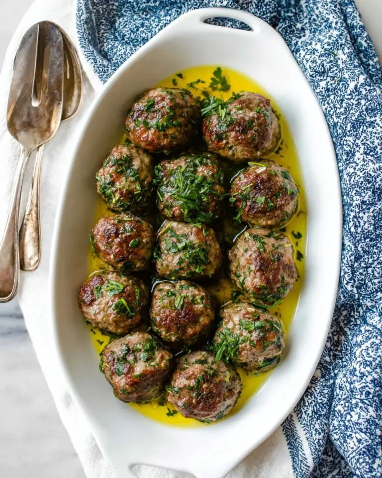 Greek Meatballs (Keftedes) with Herb Butter Recipe