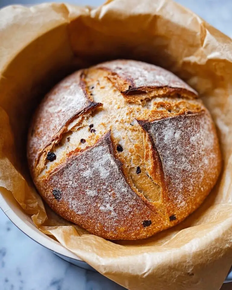 No Knead Cinnamon Raisin Bread (Dutch Oven) Recipe