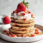 Strawberry Banana Fluffy Grain-Free Pancakes Recipe