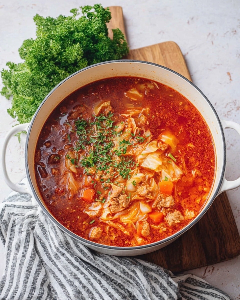 Stuffed Cabbage Soup (Stove or Pressure Cooker) Recipe
