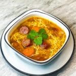 Sopa de Salchichón con Fideos Recipe