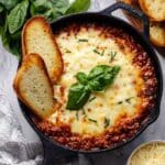 Lasagna Dip with Cheesy Ricotta and Italian Sausage Recipe