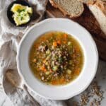 Pressure Cooker Lamb and Split Pea Soup with Pearled Spelt Recipe