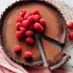 Vegan Raspberry Chocolate Ganache Tart Recipe