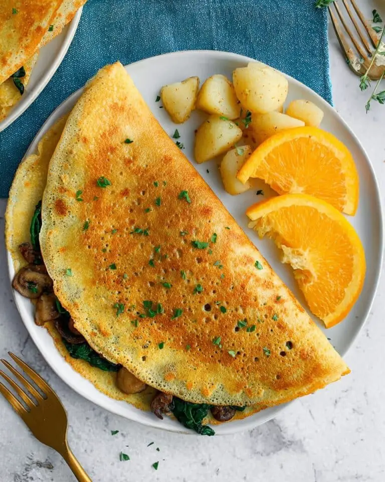Chickpea Flour Omelette (Egg-Free, Vegan) Recipe