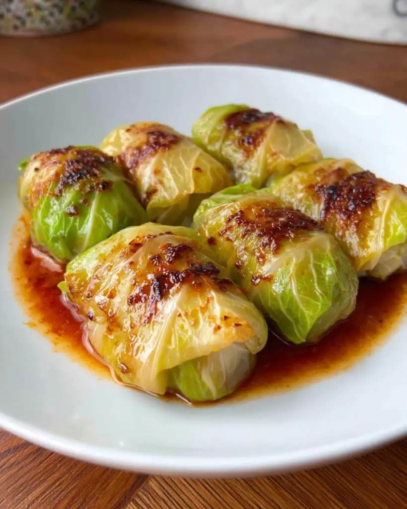 Cabbage Dumplings with Chicken and Vegetables Recipe