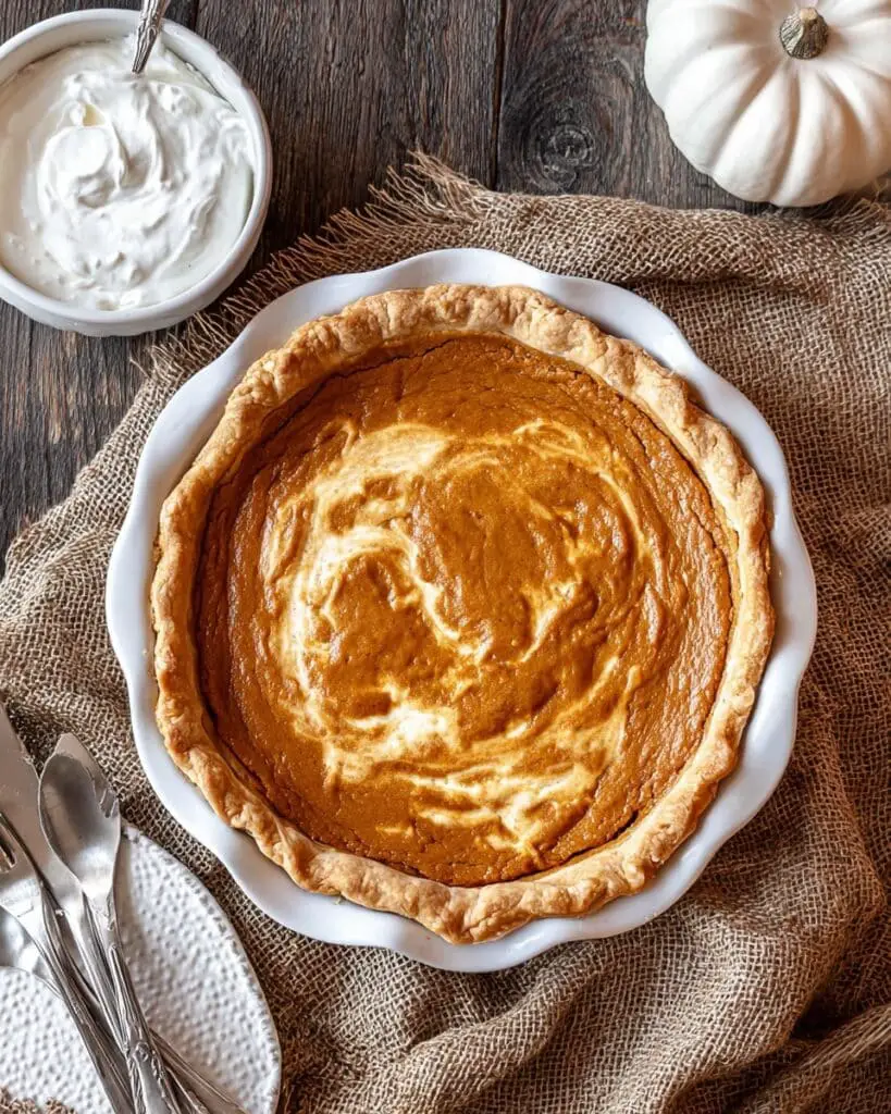Hazelnut Pumpkin Pie with Mascarpone and Frangelico Recipe