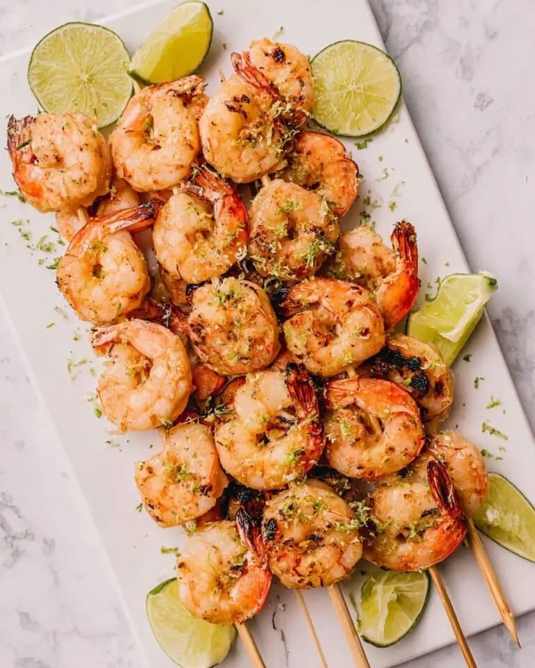 Grilled Shrimp Kabobs with Coconut Lime Marinade Recipe