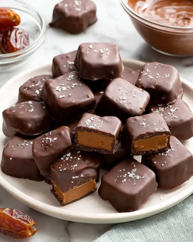 Chocolate Covered Date Caramels (Dairy-Free) Recipe